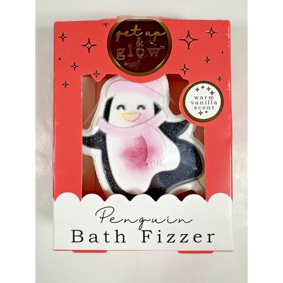 Get Up & Glow Bath Bomb Fizzer Fruity Gingerbread Vanilla Penguin Color Changing - Picture 5 of 9